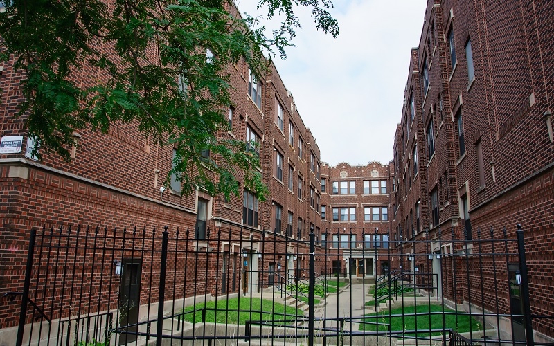 Renaissance Apartments courtyard