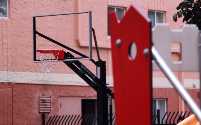 Campbell Arms Apartments basketball hoop