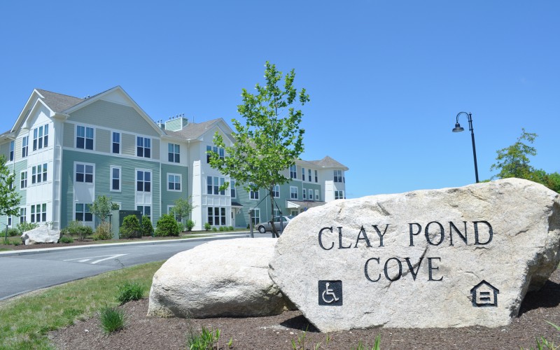 Clay Pond Cove sign