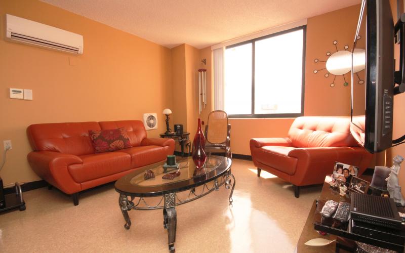 New Horizons Apartments unit living room
