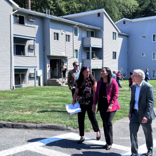 Secretary Matias tours Meadowbrook Apts